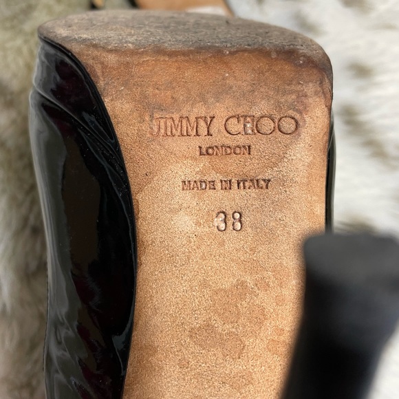 JIMMY CHOO Patent Leather Slingback Pumps - Picture 5 of 5